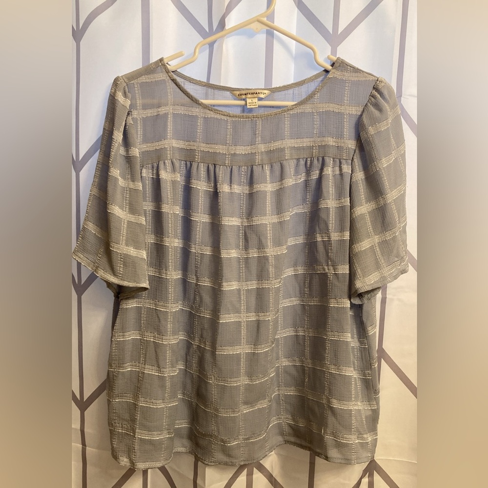 Light blue blouse